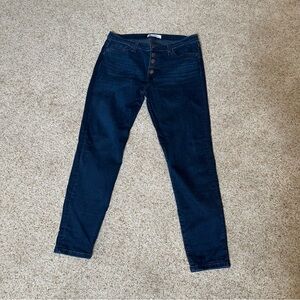 Flying Monkey Indigo Button-Fly High-Rise Skinny Jeans